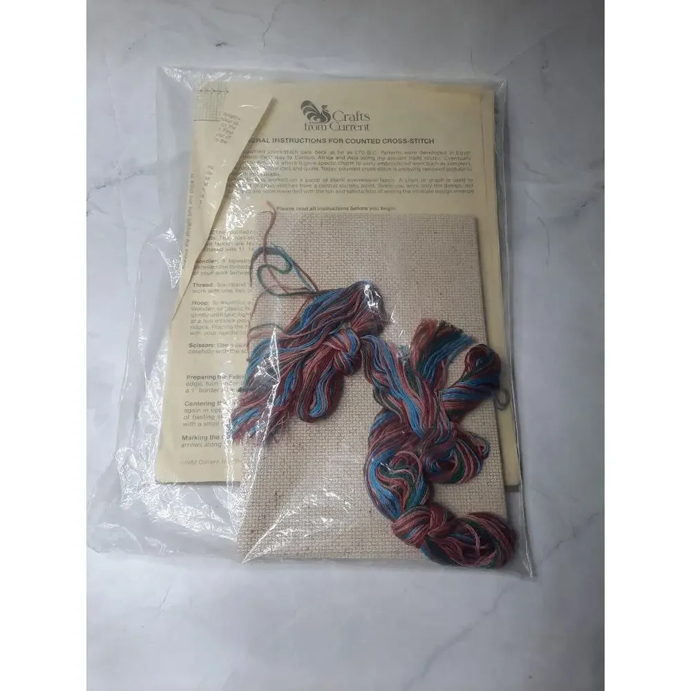 Vintage Current Counted Cross Stitch Kit Welcome Kit 7060-2 12x20
